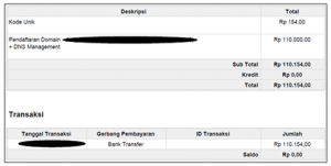 Dedy Akas 5 Panduan Cara Konfirmasi Pembayaran Domain Baru di IDwebhost