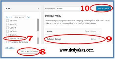 Panduan Belajar WordPress Membuat Halaman atau Laman - Dedy Akas Website