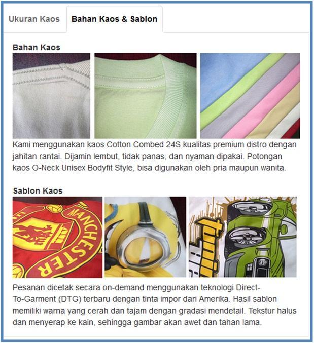 Bahan Kaos SatuBaju.com - Dedy Akas Website