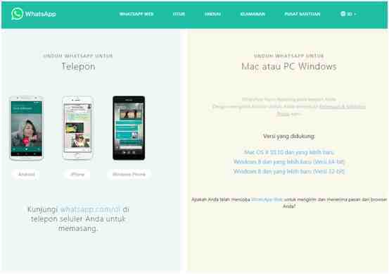 Aplikasi WhatsApp  Web untuk  Komputer  atau Laptop Dedy 