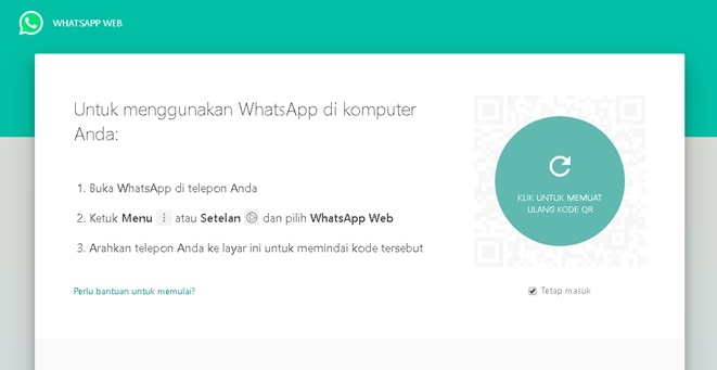 Web WhatsApp - Tetap Masuk